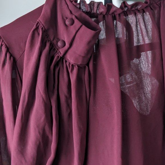 Maroon blouse - Picture 6 of 7